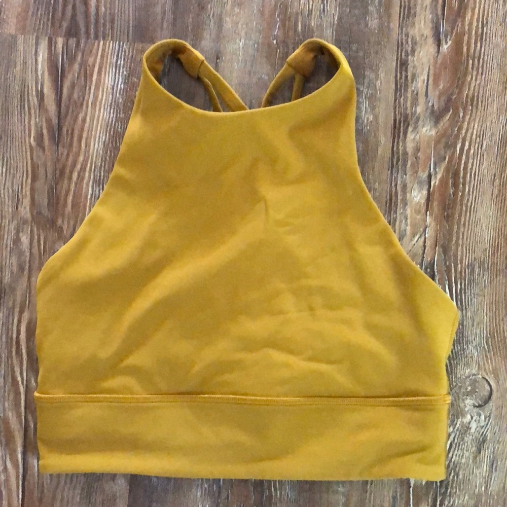 Lululemon Energy High-Neck Longline Tough sports Bra size 6